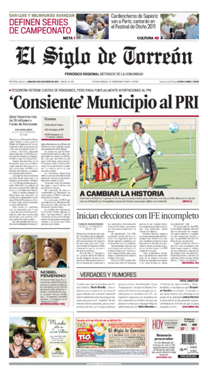 Edición impresa de El Siglo de Torreón, martes  1 de julio de 2025