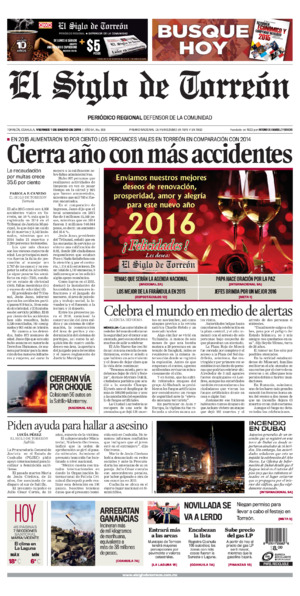 Edición impresa de El Siglo de Torreón, sábado  5 de julio de 2025