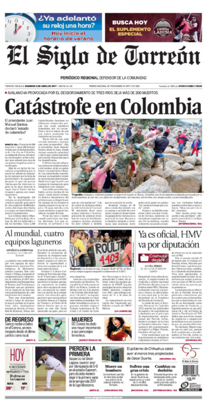 Edición impresa de El Siglo de Torreón, viernes 18 de julio de 2025