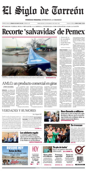 Edición impresa de El Siglo de Torreón, martes 15 de julio de 2025