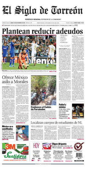 Edición impresa de El Siglo de Torreón, sábado  5 de julio de 2025