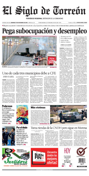 Edición impresa de El Siglo de Torreón, jueves 10 de julio de 2025