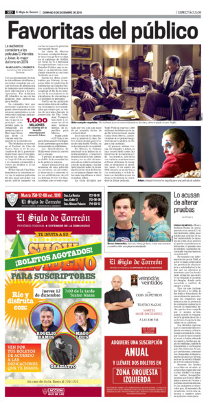 Espectáculos página 2