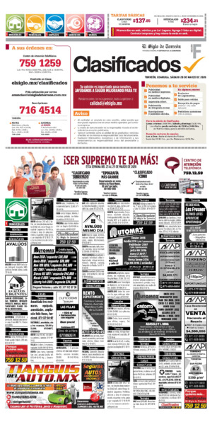 Clasificados página 1