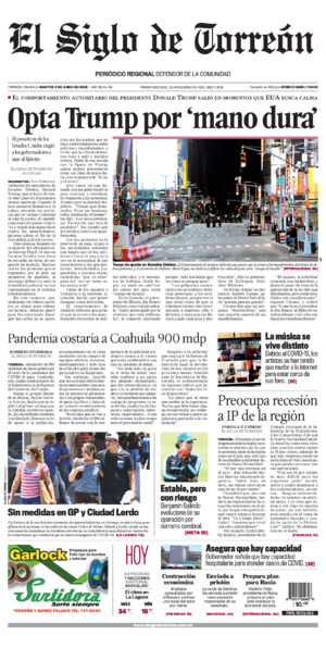 Edición impresa de El Siglo de Torreón, sábado  5 de julio de 2025