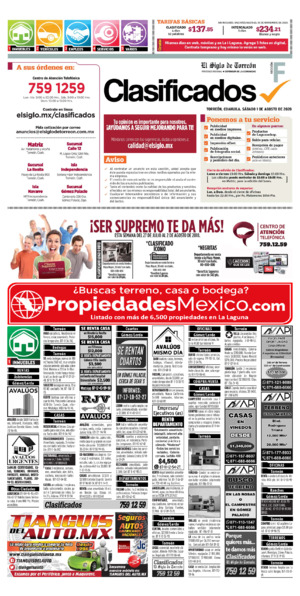 Clasificados página 1