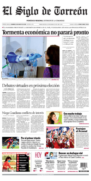 Edición impresa de El Siglo de Torreón, martes 15 de julio de 2025