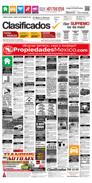 Clasificados página 1