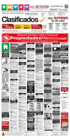 Clasificados página 1
