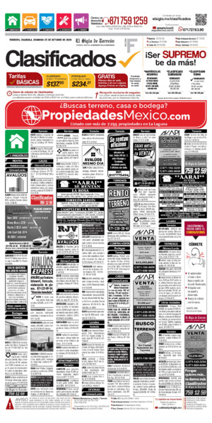 Clasificados página 1