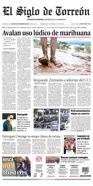 Edición impresa de El Siglo de Torreón, lunes 30 de junio de 2025
