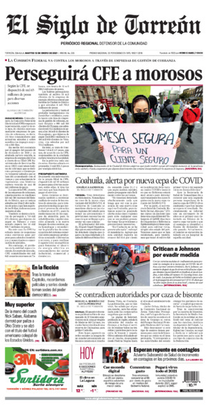 Edición impresa de El Siglo de Torreón, miércoles  2 de julio de 2025