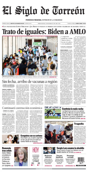 Edición impresa de El Siglo de Torreón, sábado  5 de julio de 2025