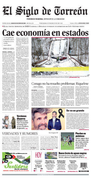 Edición impresa de El Siglo de Torreón, lunes 30 de junio de 2025