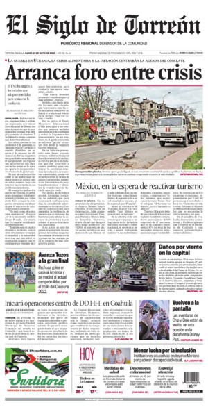 Edición impresa de El Siglo de Torreón, viernes 18 de julio de 2025