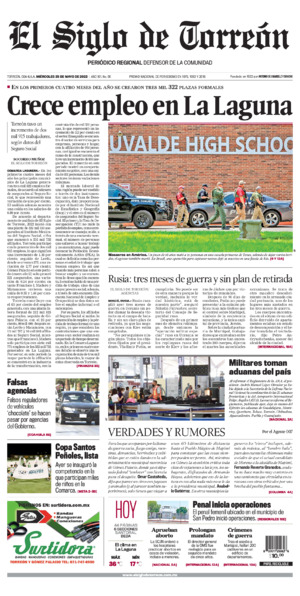 Edición impresa de El Siglo de Torreón, lunes 30 de junio de 2025
