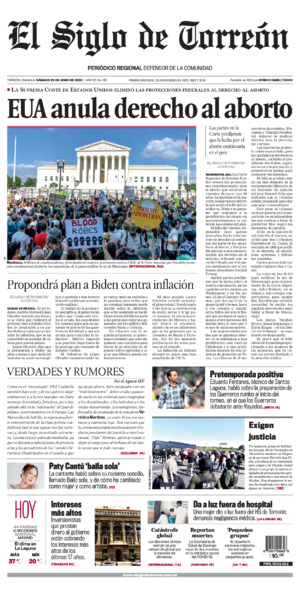 Edición impresa de El Siglo de Torreón, jueves 10 de julio de 2025