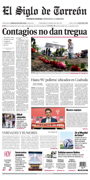 Edición impresa de El Siglo de Torreón, sábado  5 de julio de 2025