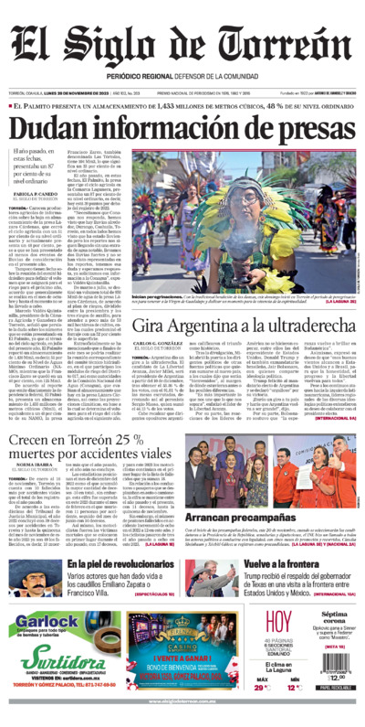Edición del lunes 20 de noviembre de 2023