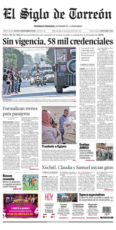 Edición del martes 21 de noviembre de 2023