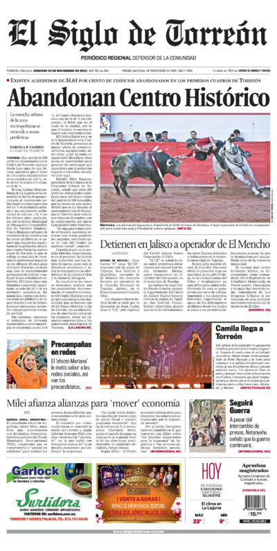 Edición del domingo 26 de noviembre de 2023