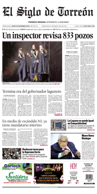 Edición del jueves 30 de noviembre de 2023