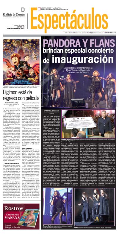 Espectáculos página 1