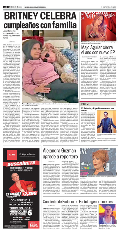 Espectáculos página 4