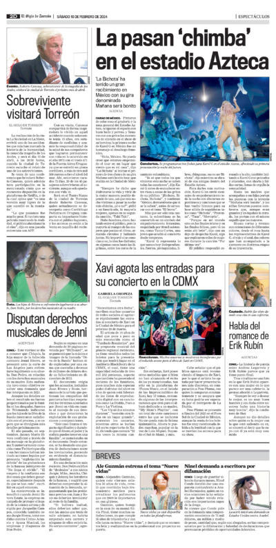 Espectáculos página 2