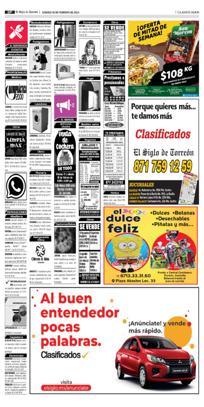 Clasificados página 2