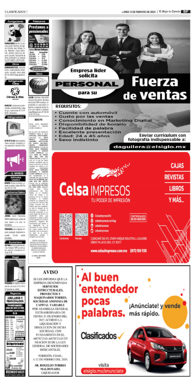 Clasificados página 2