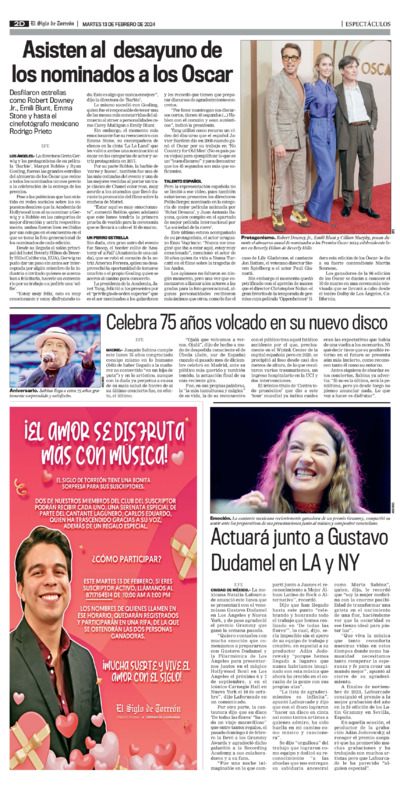 Espectáculos página 2