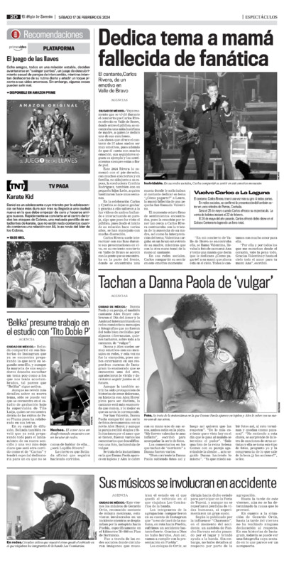 Espectáculos página 2