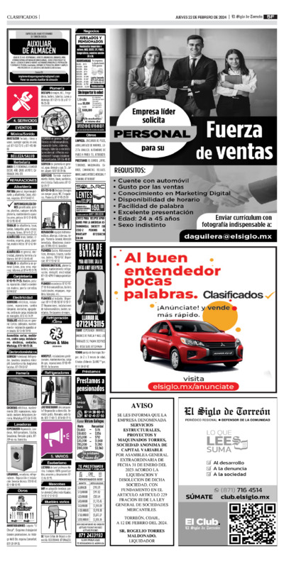 Clasificados página 2
