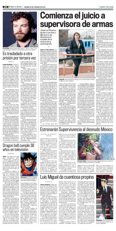 Espectáculos página 2
