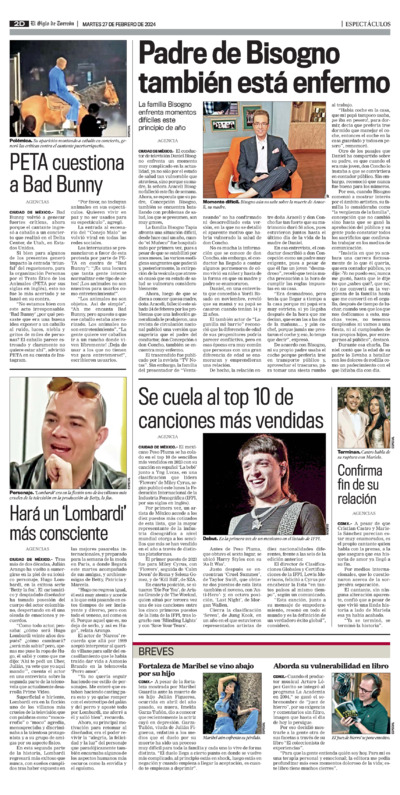 Espectáculos página 2