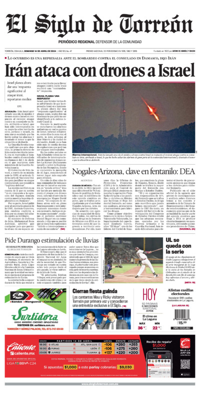 Edición impresa de El Siglo de Torreón, lunes 19 de mayo de 2025