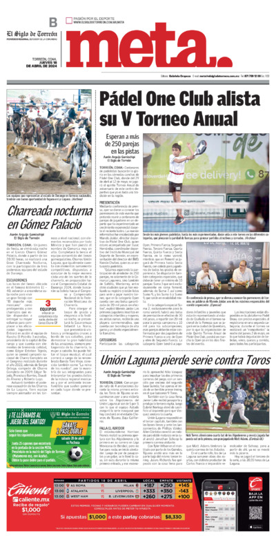 Deportes / Meta página 1