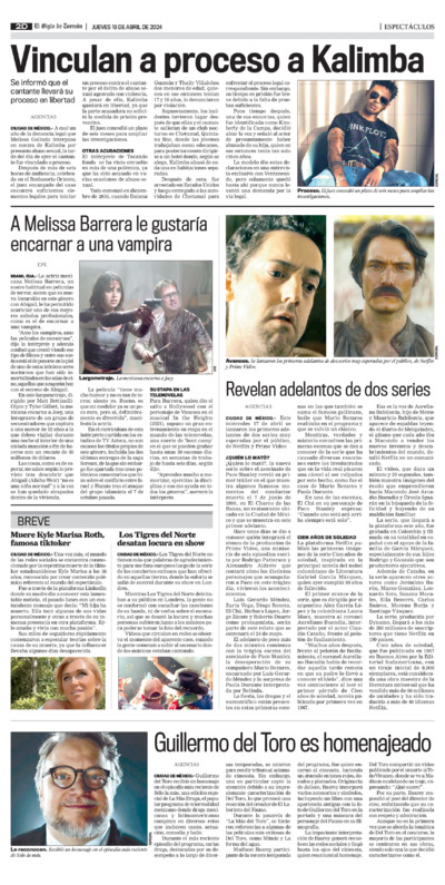 Espectáculos página 2