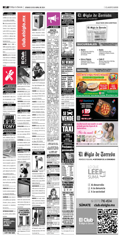 Clasificados página 2