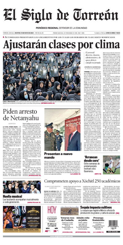 Edición impresa de El Siglo de Torreón, martes  1 de julio de 2025