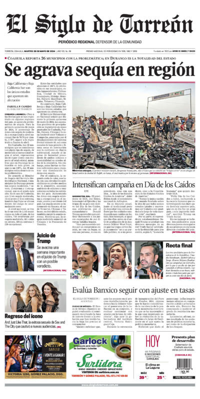 Edición impresa de El Siglo de Torreón, martes  1 de julio de 2025