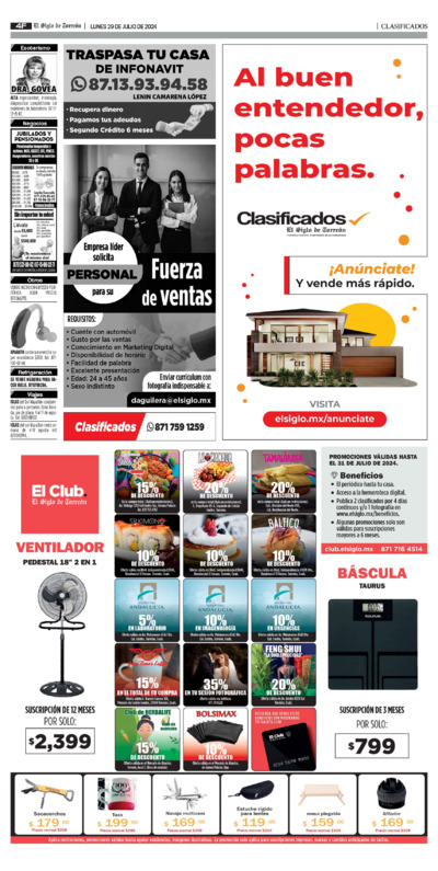Clasificados página 2