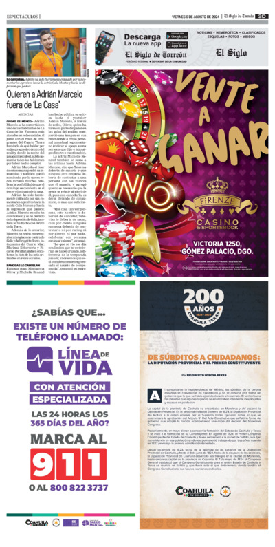 Espectáculos página 3