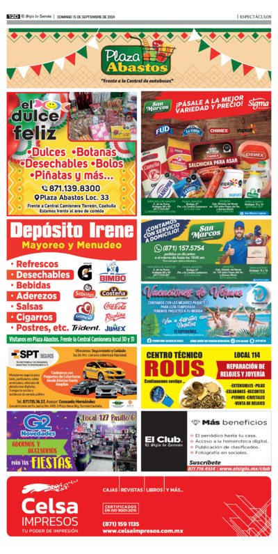 Espectáculos página 12