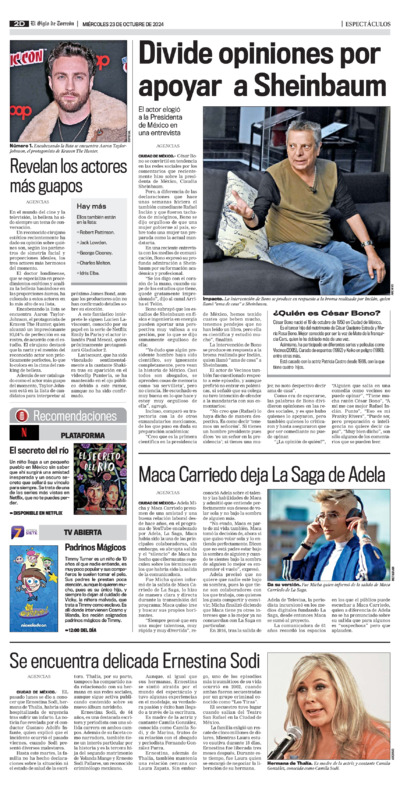 Espectáculos página 2