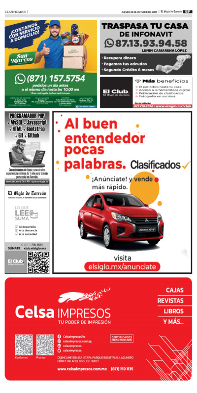 Clasificados página 2
