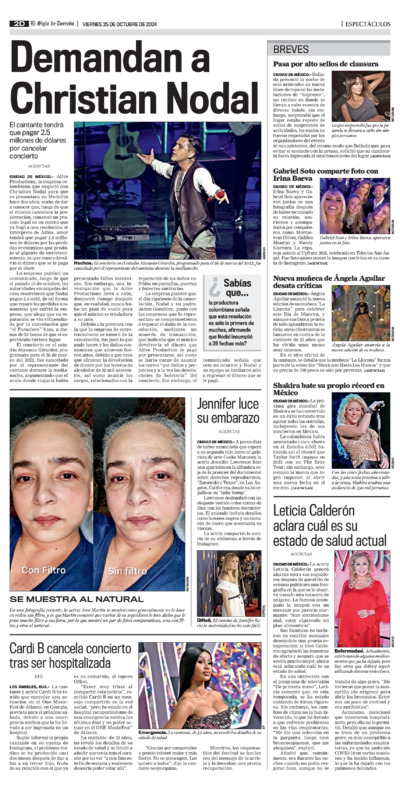 Espectáculos página 2