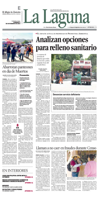 La Laguna página 1