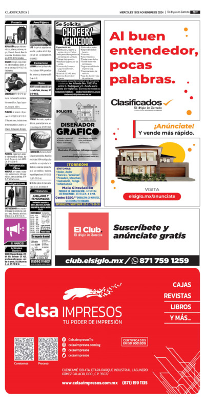 Clasificados página 2